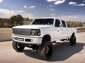 Overkill Fab, Ford OBS Bumper Conversion Brackets, 1994-1999 Ford 7.3L Powerstroke Overkill Fab