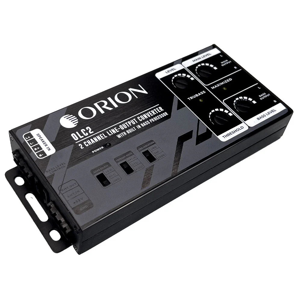 Orion OLC2 2-Channel Line Out Converter With Bass Processor Orion