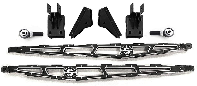 0-6" Identity Series Short Bed Ladder Traction Bars for 2011 to 2016 Ford F250 350 Super Duty Stryker Off Road Design