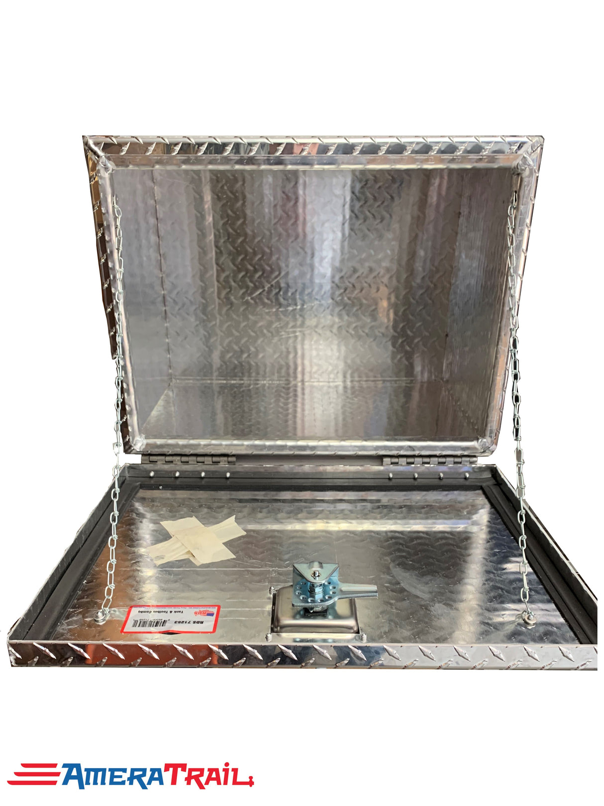 Underbody Toolbox w/ Drop Down Front Door & T Style Lock Handle, Diamond Plate - RDS