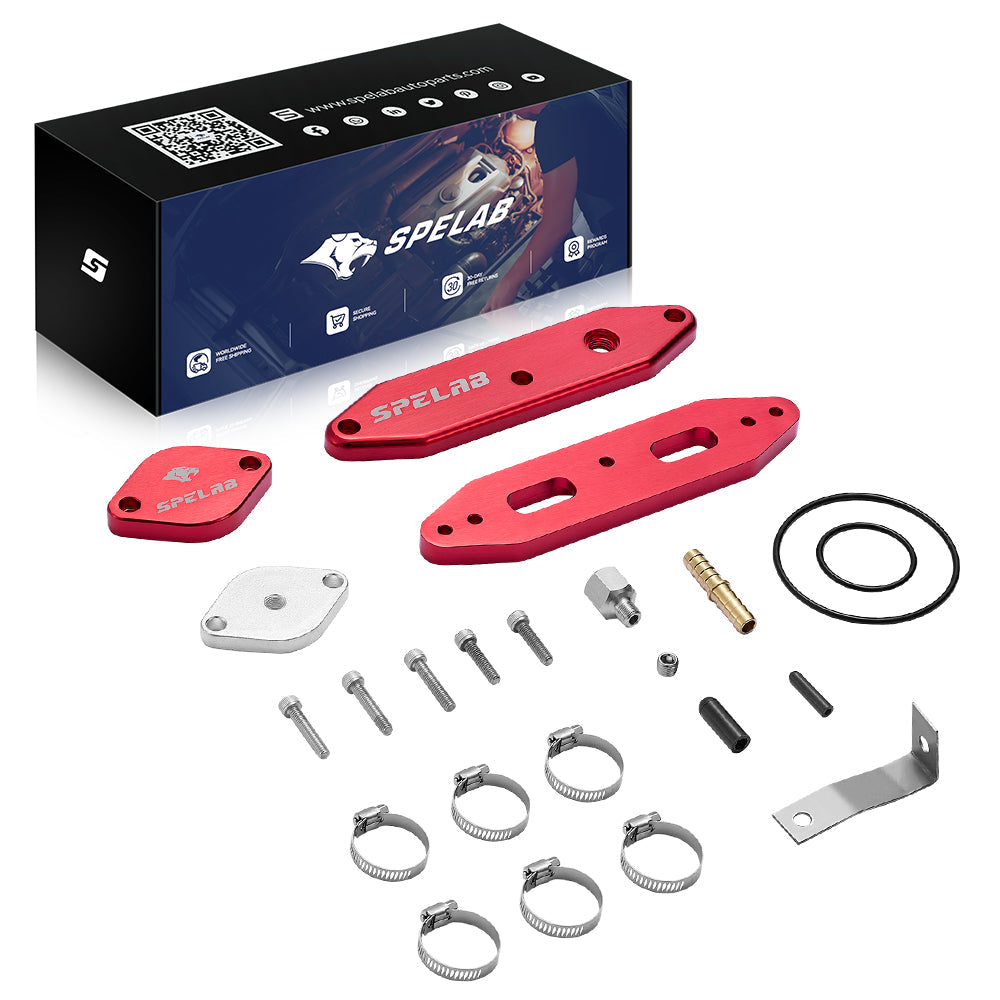 SPELAB 2011-2025 Ford 6.7L Powerstroke Diesel EGR Delete Kit w/Coolant Bypass Black