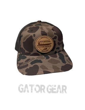 Bark Duck/Brown Leather Boat Patch Gatortail