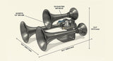 Outlaw Train Horn Kit HornBlasters