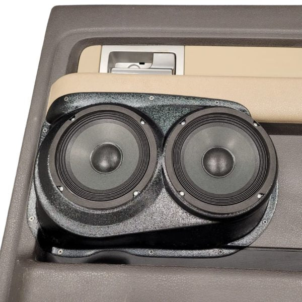 Custom Speaker Pods Dual 6.5″ Speaker Pods for the Rear Door of a 09-14 Ford F-150 Crew Cab Custom Speaker Pods