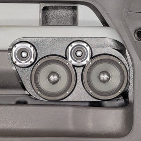 Custom Speaker Pods Dual 6.5″ and Dual 3.5″ Speaker Pods for the Front Door of a 09-14 Ford F-150 Custom Speaker Pods