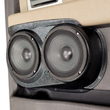 Custom Speaker Pods Dual 6.5″ Speaker Pods for the Rear Door of a 09-14 Ford F-150 Crew Cab Custom Speaker Pods
