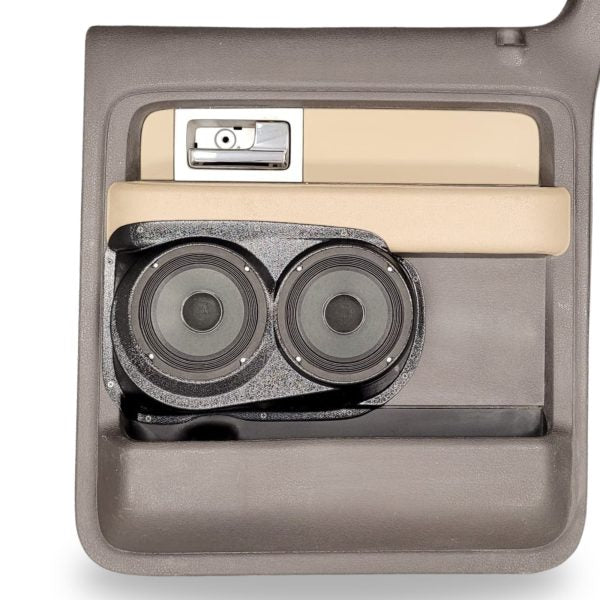 Custom Speaker Pods Dual 6.5″ Speaker Pods for the Rear Door of a 09-14 Ford F-150 Crew Cab Custom Speaker Pods