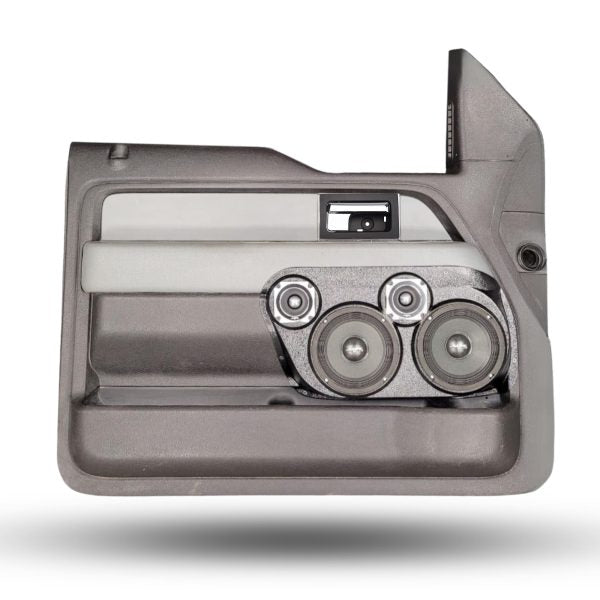 Custom Speaker Pods Dual 6.5″ and Dual 3.5″ Speaker Pods for the Front Door of a 09-14 Ford F-150 Custom Speaker Pods