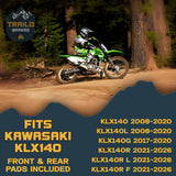 Kawasaki KLX140/KLX150/KLX230 2008-2026 Ceramic Brake Pad Set Traild