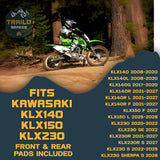 Kawasaki KLX140/KLX150/KLX230 2008-2026 Ceramic Brake Pad Set Traild