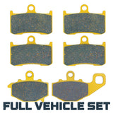 Kawasaki Z1000 2003-2006 Ceramic Brake Pad Set Traild