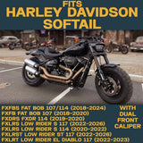 Harley-Davidson Softail 2018-2026 Ceramic Brake Pad Set – Dual Front Caliper Traild