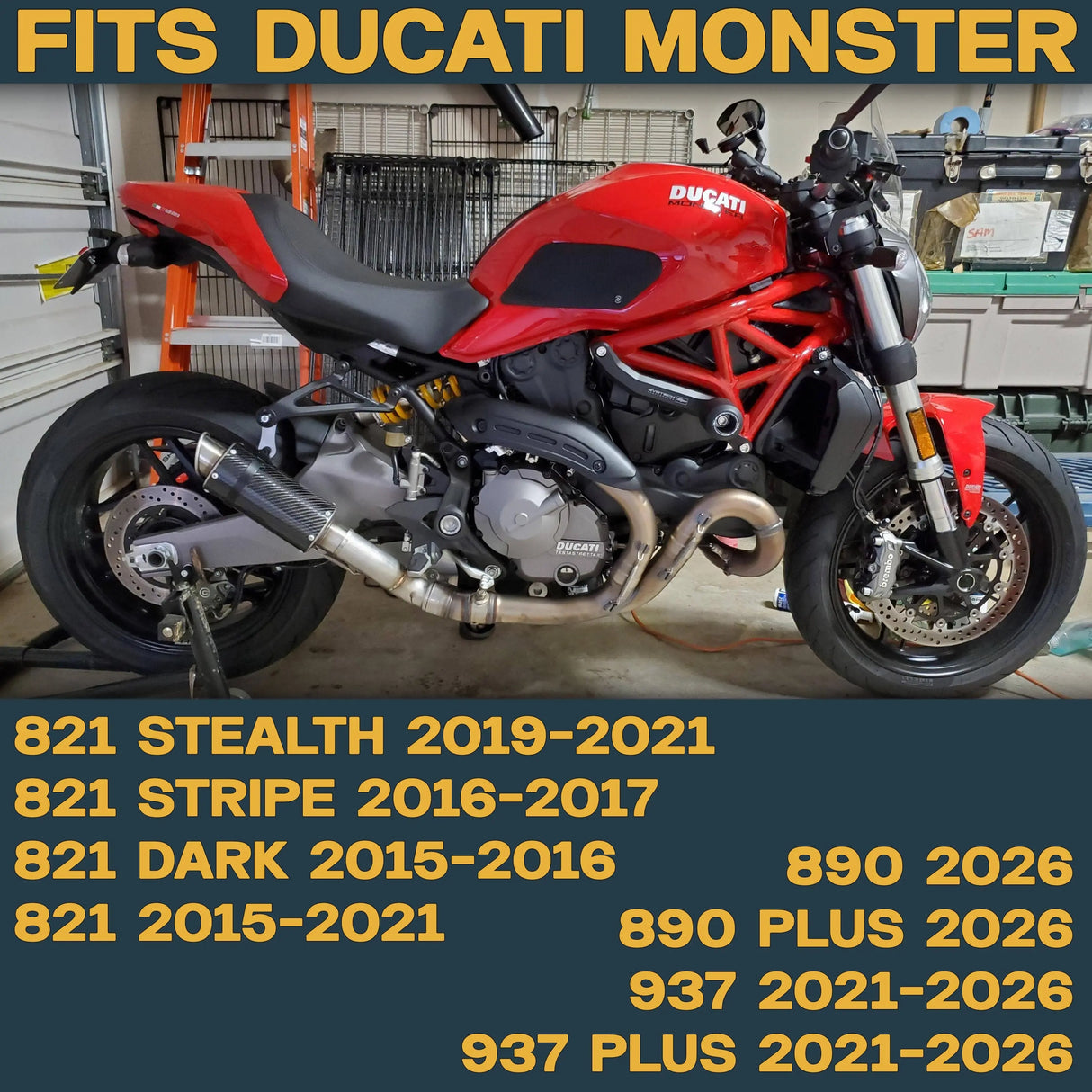 Ducati Monster 821/890/937 2015-2026 Ceramic Brake Pad Set Traild