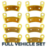 Polaris RZR Trail/S 1000/Trail S 1000/S 900/Trail S 900/900/Sport 2014-2026 Brass Brake Pad Set Traild