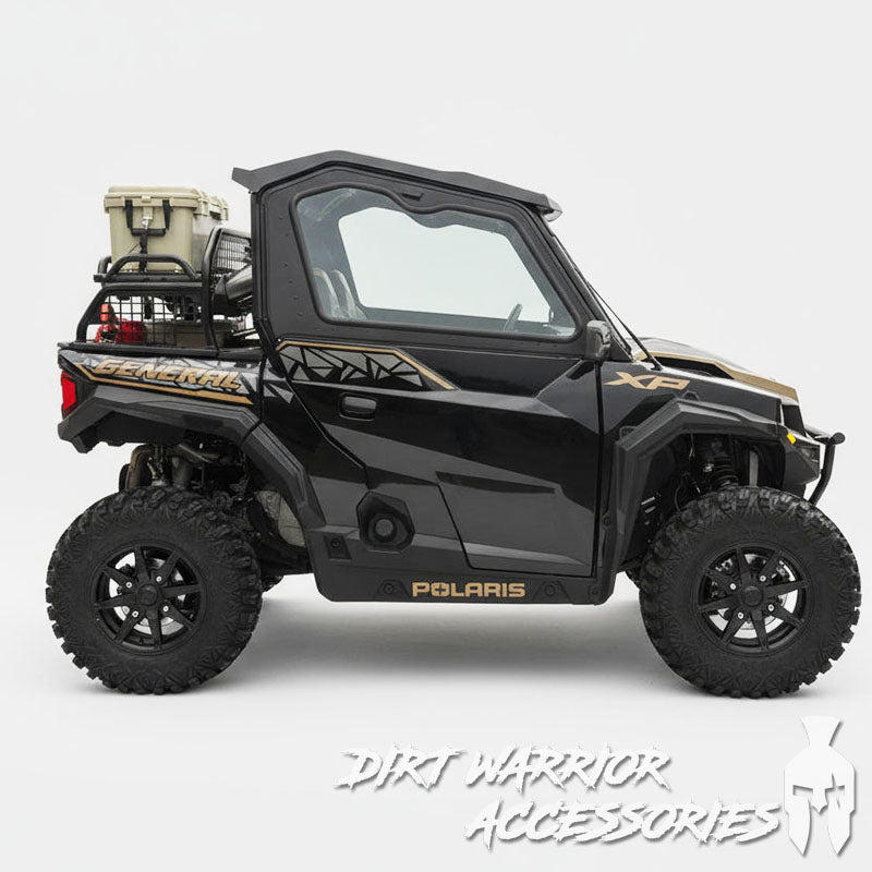 POLARIS GENERAL 2-SEAT Cab Enclosure "THE VAULT" 2016+ Upper Side Doors & Panels (Patent Pending)