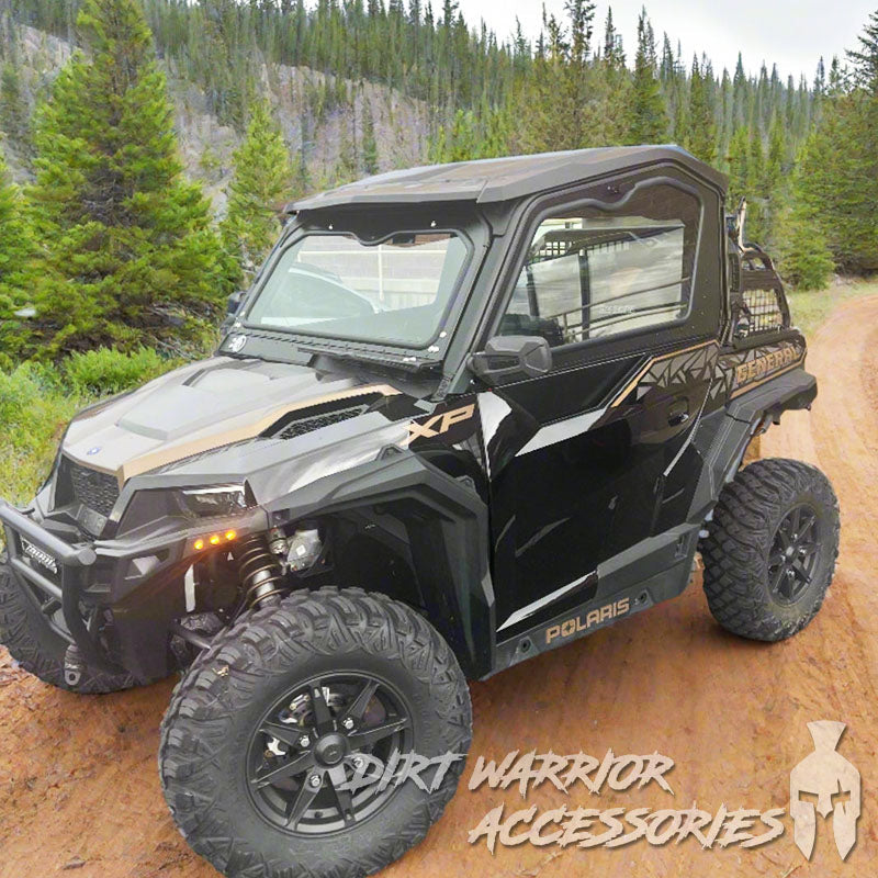 POLARIS GENERAL 2-SEAT Cab Enclosure "THE VAULT" 2016+ Upper Side Doors & Panels (Patent Pending)
