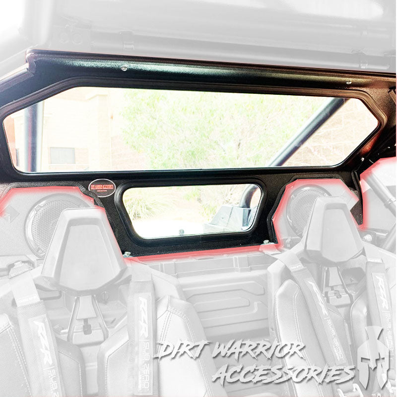 POLARIS RZR PRO XP / TURBO R REAR WINDSHIELD TO FIT WITH W/ROCKFORD FOSGATE SYSTEM 2020-24
