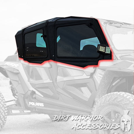POLARIS RZR Turbo S 4-SEAT Cab Enclosure "THE VAULT" Upper Side Doors & Panels (Patent Pending)