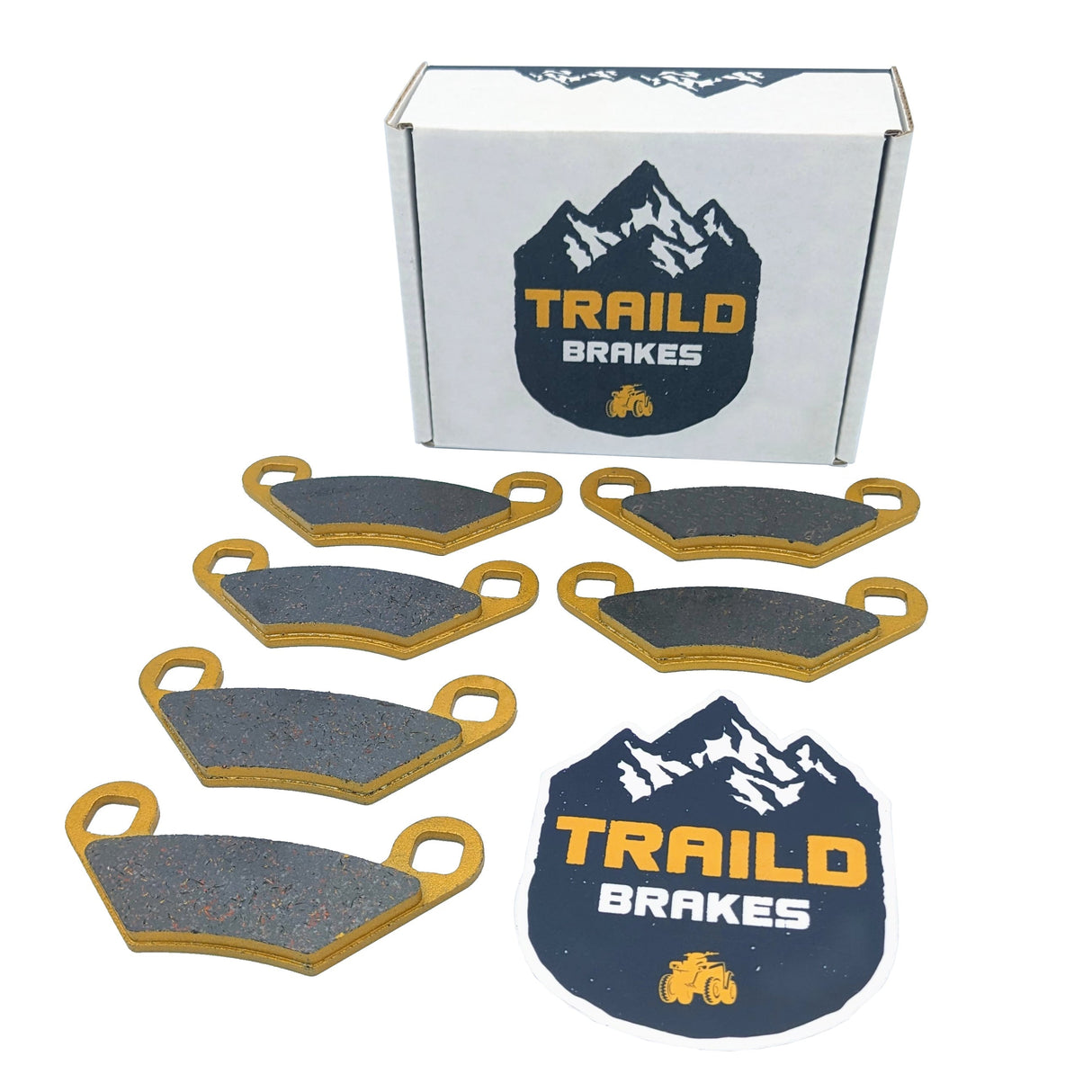 Polaris Sportsman 570/500/450/400/800/ 2009-2020 Touring 570 2017-2024 Ceramic Brake Pad Set Traild