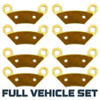 Polaris Scrambler XP 1000 2014-2018 Brass Brake Pad Set Traild