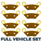 Polaris Scrambler XP 1000 2014-2018 Brass Brake Pad Set Traild