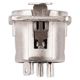3 PIN XLR Female Chassis Socket (PRA-3FD-NKL) Audiopipe