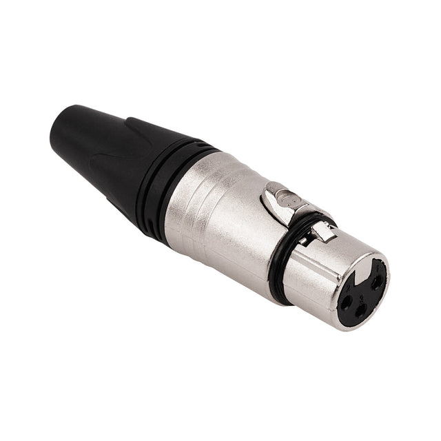 3 Pin XLR Female Connector (PRA-3FXX-NKL) Audiopipe