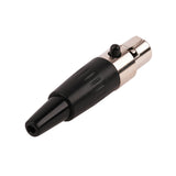 4 Pin Mini XLR Female Connector (PRA-4MINI-XLR） Audiopipe