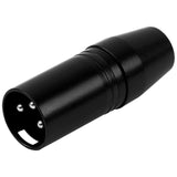 XLR Male to 3.5 Female Connector (PRA-XLRM-35F-CEL) Audiopipe