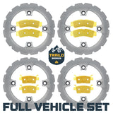 Kawasaki KRX/KRX4 1000 2020-2026 Ridge Rider Rotor and Brake Pad Kit Traild
