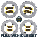 Honda Talon 1000R/1000X/1000X-4 2019-2026 Ridge Rider Rotor and Pad Kit Traild
