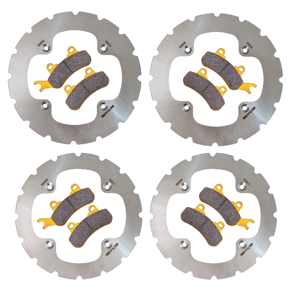 Can-Am Defender MAX 6-Seater/PRO/6x6 HD10/HD9/HD8/HD7 2016-2026 Ridge Rider Rotor and Pad Kit Traild