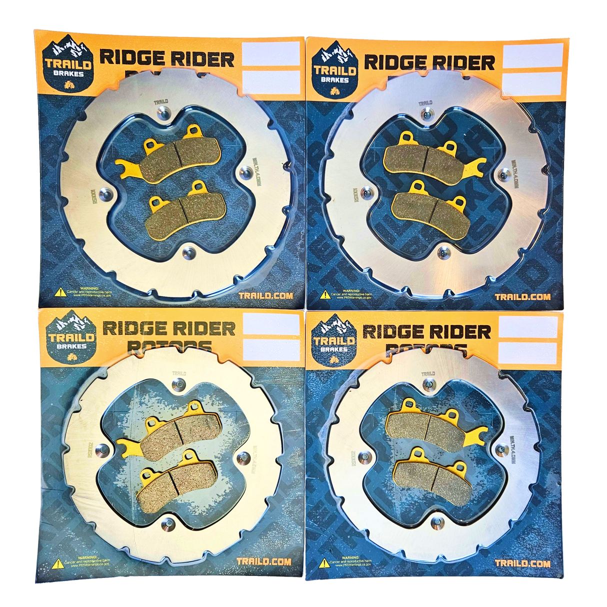Can-Am Defender MAX 6-Seater/PRO/6x6 HD10/HD9/HD8/HD7 2016-2026 Ridge Rider Rotor and Pad Kit Traild