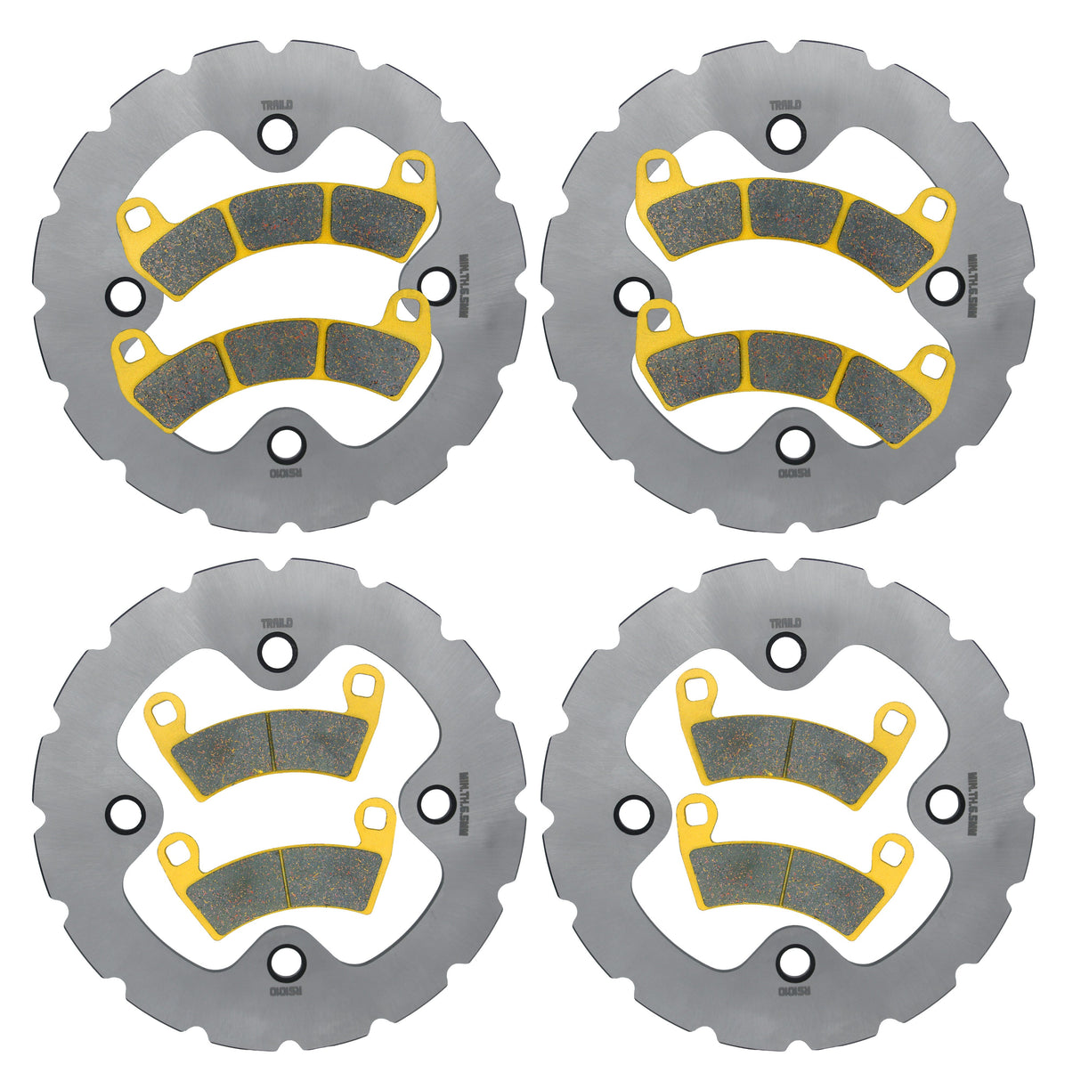 Polaris RZR XP TURBO/XP 4 TURBO/PRO XP/PRO XP 4/Turbo S 2016-2026 Ridge Rider Rotor and Pad Kit Traild