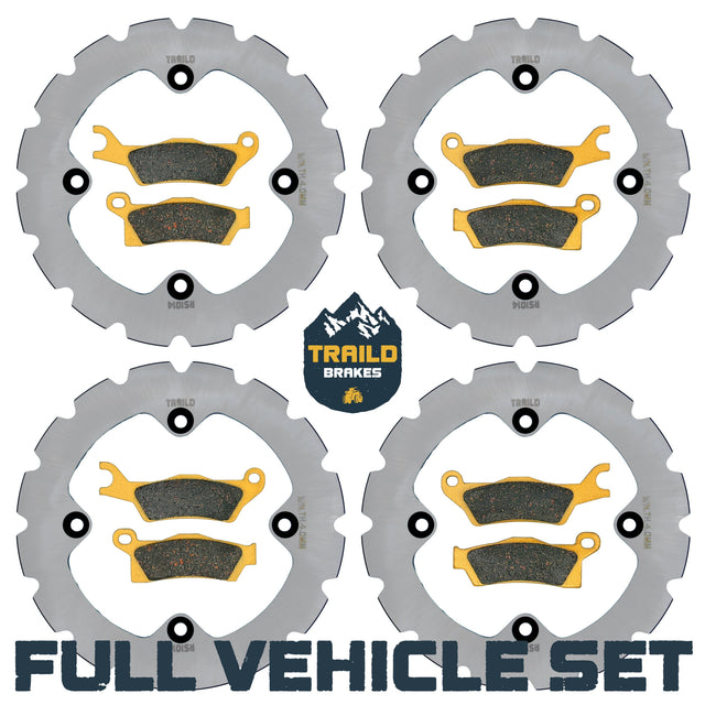 Can-Am Renegade 1000/850/800/570/500 2012-2019 Ridge Rider Rotor and Pad Kit Traild