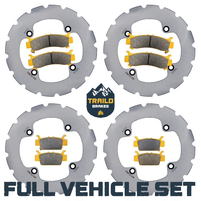 Honda Talon 1000R/1000X/1000X-4 2019-2026 Ridge Rider Rotor and Pad Kit Traild