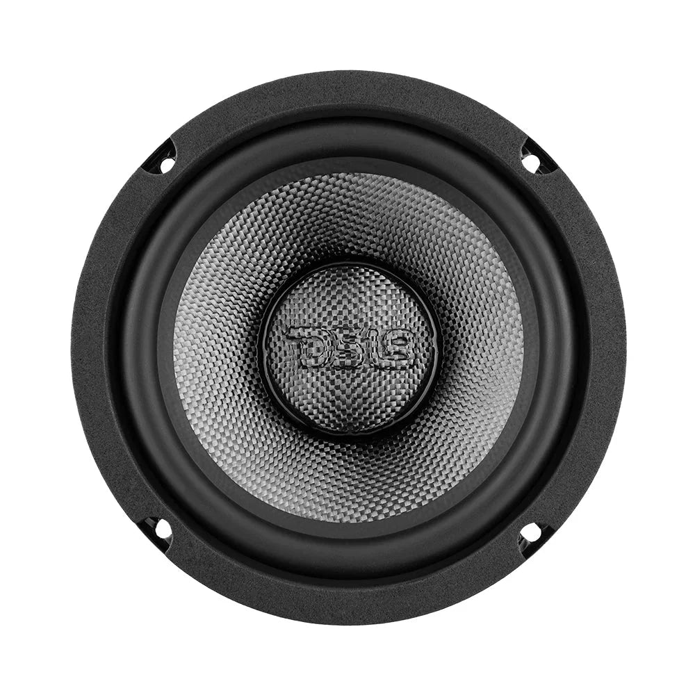 DS18 PRO-CF6.4NR 6.5" 250W RMS Neodymium Carbon Fiber Water Resistant Cone Midbass Speaker (Single) DS18