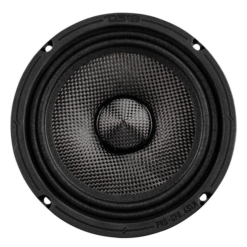 6.5” Slim Motorcycle & Motorsports Loudspeaker With Neodymium Magnet and Water Resistant Carbon Fiber Cone | 4-Ohm 150W RMS