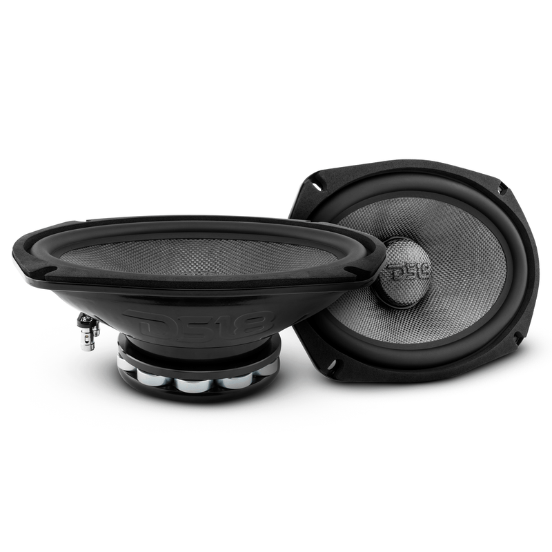 PRO 6x9" Neodymium Carbon Fiber Water resistant Cone Mid-Bass Loudspeaker 300 Watts Rms 2-Ohm