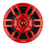 DS18 PRO-GTW8RD 8" Grill with Built-in 1.75" VC Neodymium Bullet Tweeter and RGB Lights 500 Watts Red