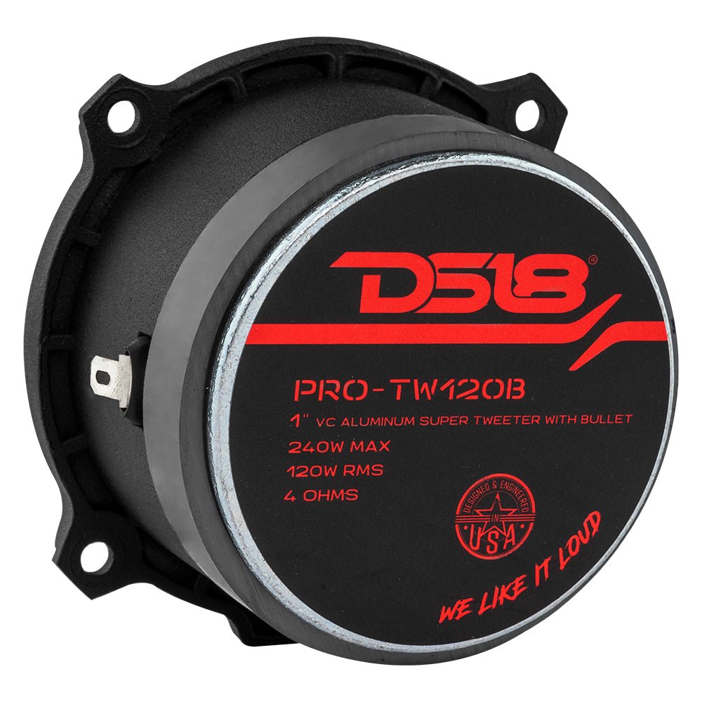 3” PRO Aluminum Super Bullet Tweeter – 240 Watts with Built in Crossover DS18