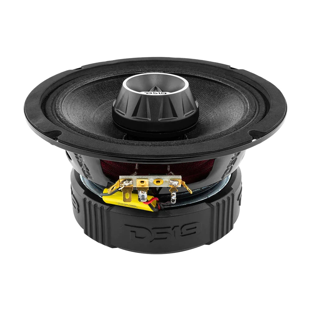 DS18 PRO-ZT6 6.5" 225W RMS Midrange Speaker w/ Built-in Bullet Tweeter 4-Ohm (Single) DS18