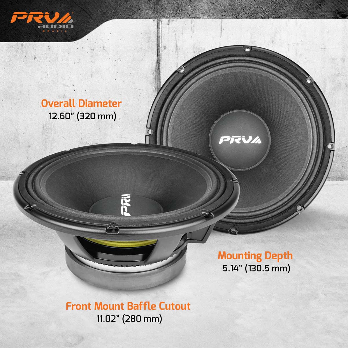 PRV AUDIO 12MB1500 12" Mid Bass 8 ohms PRV
