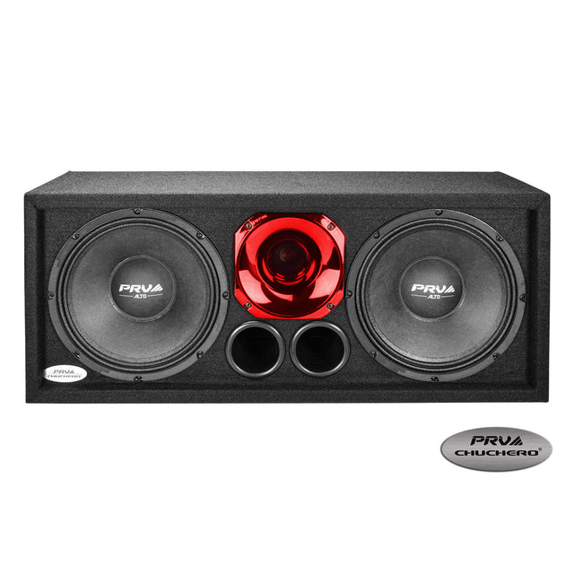 PRV Audio PRV210-290 Red Chuchero Dual 10-inch Speaker Box