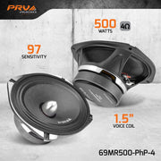 69MR500-PhP-4 | HIGH SPL MIDRANGE LOUDSPEAKER PRV