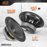 PRV AUDIO 8MR450A 8 Inch Midrange Speaker, 8 Ohms, 450 Watts PRV