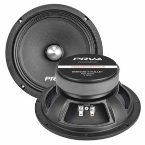 PRV AUDIO 8 Inch Midrange Speaker 8MR500-4 Bullet, 500 Watts Program Power, 4 Ohm PRV