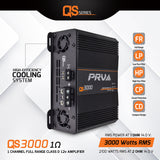 QS3000 1 Ohm | 3000 Watt Amp Car Audio Amplifier Full Range PRV