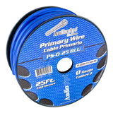 25Ft Primary Wire (PS-0-25 BLU) Audiopipe