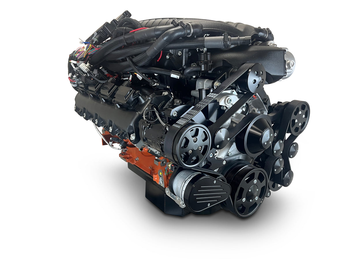 Chrysler Hemi Compatible 426 c.i. Pro Series Engine - 872 Horsepower - Deluxe Dressed - Black Pulley Kit - Supercharged